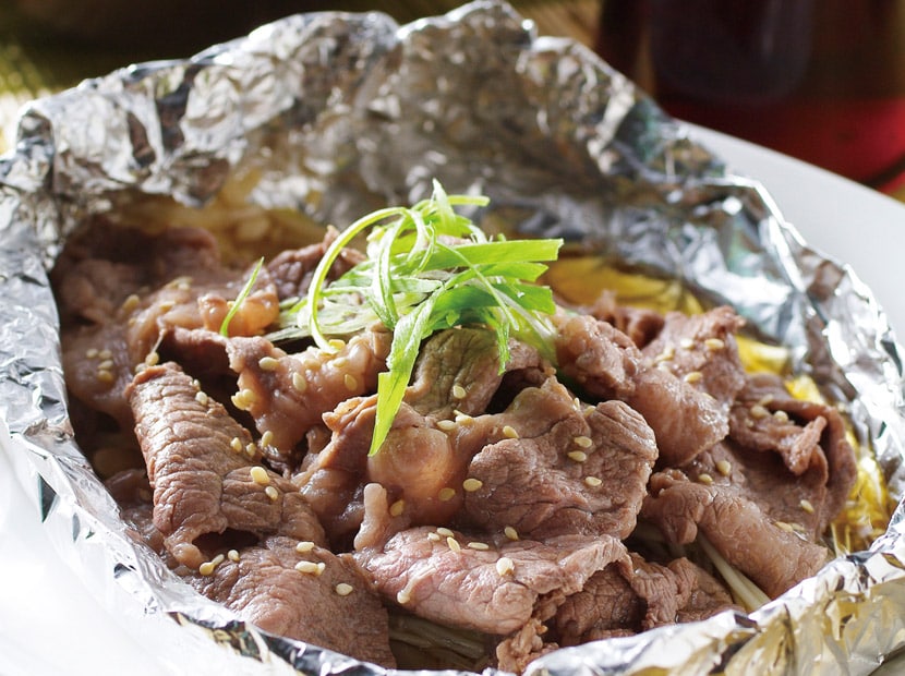 珍菇牛肉鋁燒