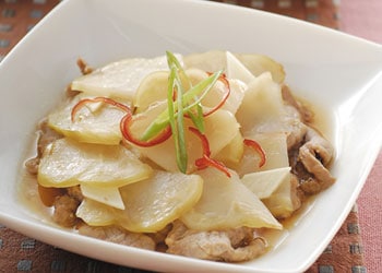 榨菜蒸肉片
