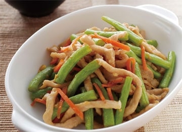 三色炒肉絲