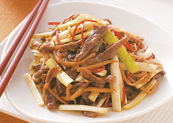 韭黃牛肉絲