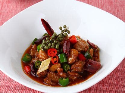 三椒尖雞燴飯