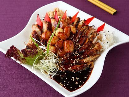 蒜子煎雞燴飯