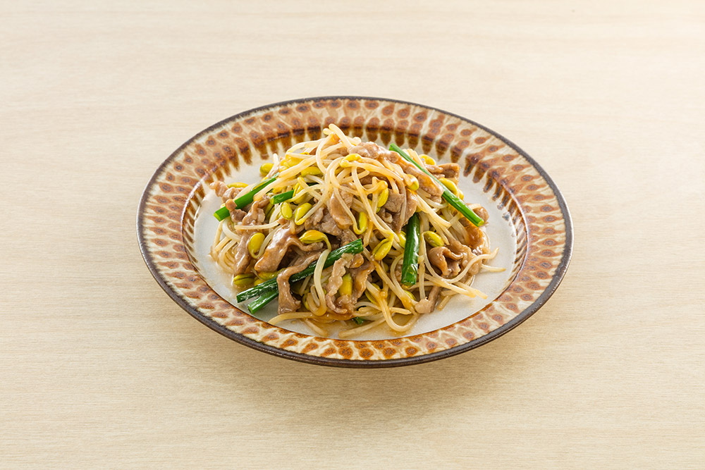 蒜香醬油炒豆芽(もやしのにんにく醤油炒め)